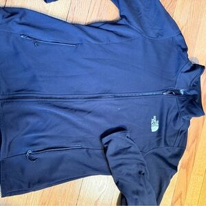 The North Face Black Full Zip Jacket | Women’s L | Fleece Lined | Lightweight